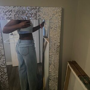 Fashion Nova Light Blue Flare Jeans